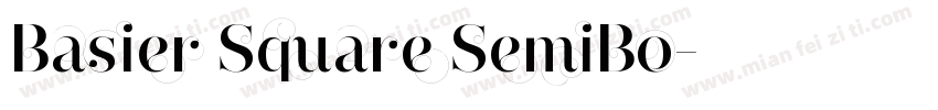 Basier Square SemiBo字体转换